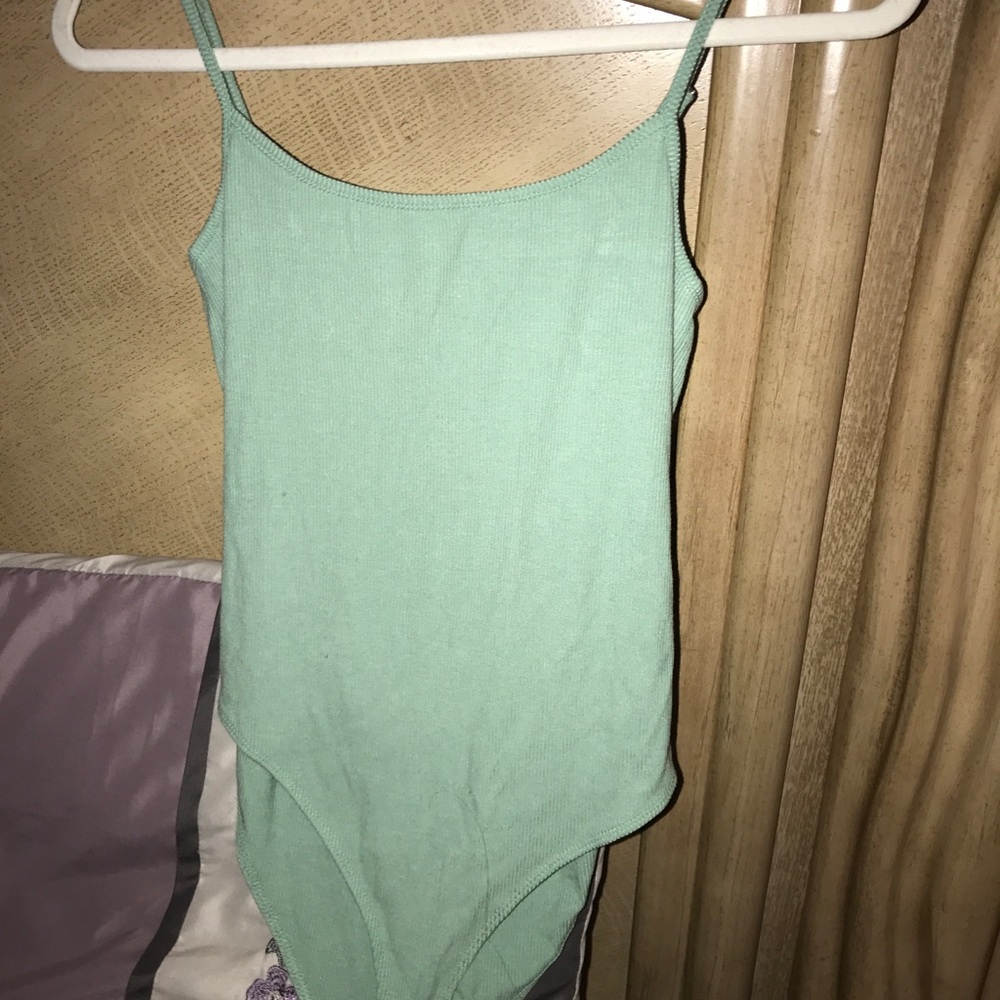 Mint/ green forever 21 body suit